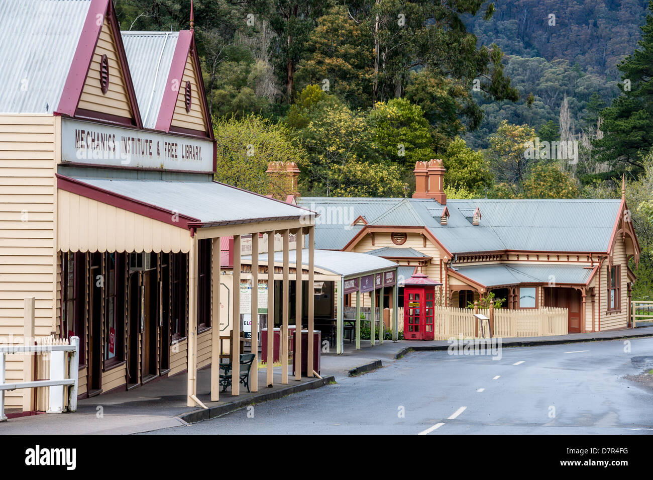 L'oro ex città mineraria di Walhalla in Australia Foto Stock