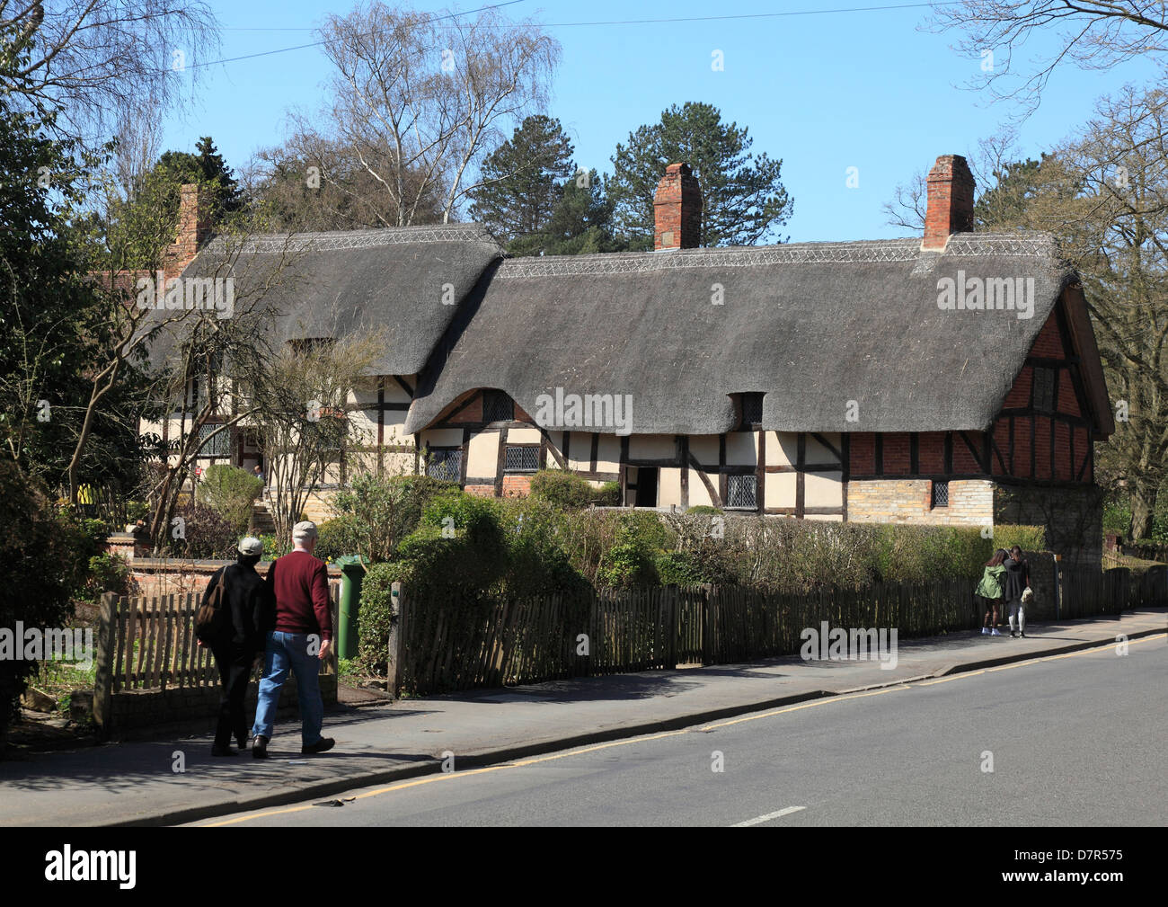 Anne Hathaway's Cottage a Stratford on Avon Foto Stock