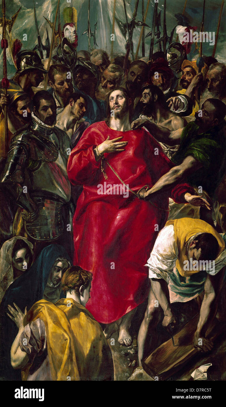 El Greco Disrobing di Cristo El expolio 1577 Toledo la cattedrale di Spagna Foto Stock