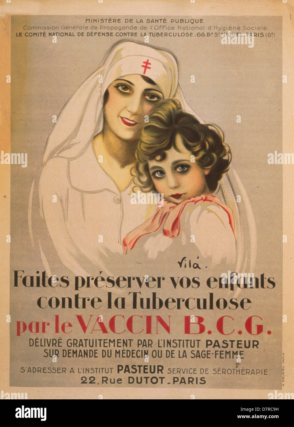 Préserver Faites vos enfants contre la tuberculose par le vaccin B.C.G. [1917] Non proteggere i bambini contro la tubercolosi Foto Stock