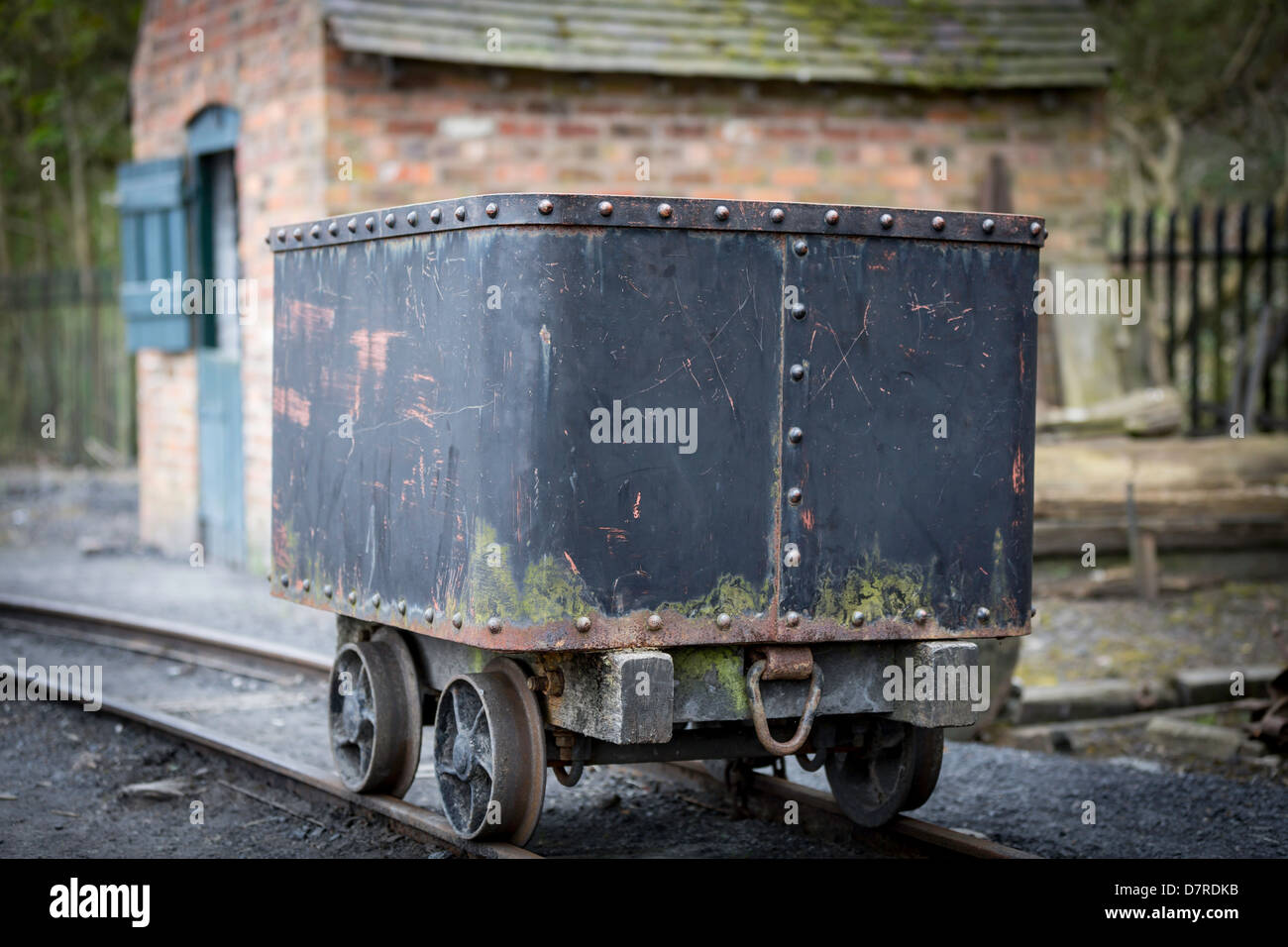 Primi del novecento del carbone Carrello da Mining Foto Stock