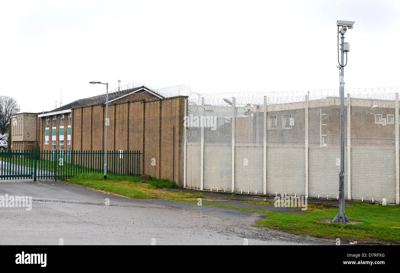Viste generali di HMP Wealstun Prigione di Thorpe Arch vicino a Wetherby, West Yorkshire. Foto Stock