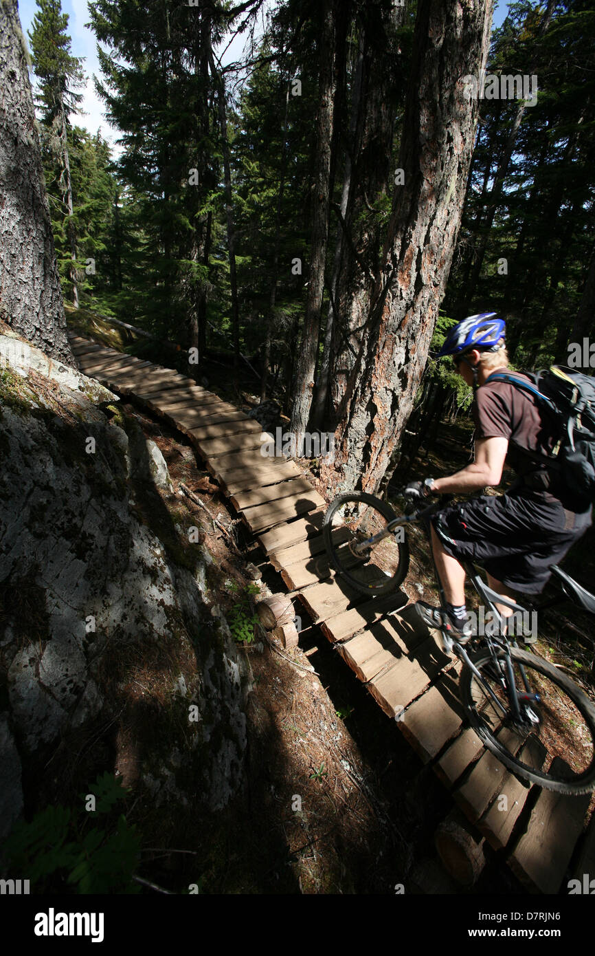 Mountain bike in Canada Foto Stock
