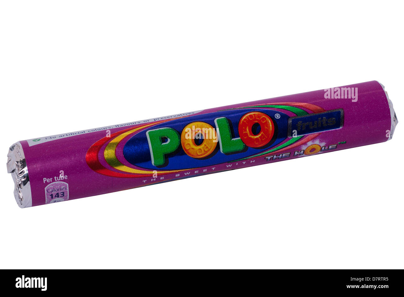 Un pacchetto di Polo frutti dolci su sfondo bianco Foto Stock
