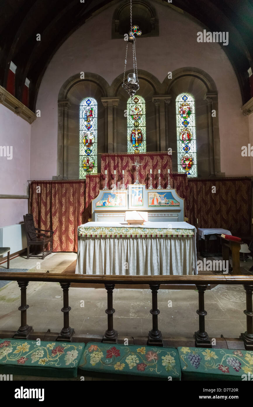 San Michele e tutti gli angeli chiesa a Howick Hall di Northumberland, la casa di Earl Grey. Foto Stock