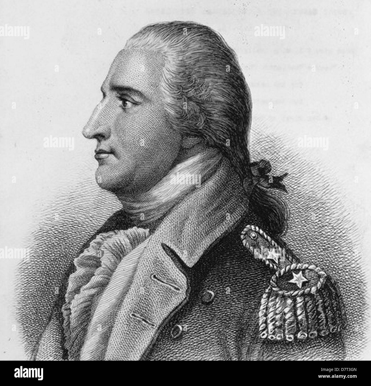 BENEDICT ARNOLD (1741-1801) generale americano che ha difettato al British Army durante la guerra rivoluzionaria americana Foto Stock