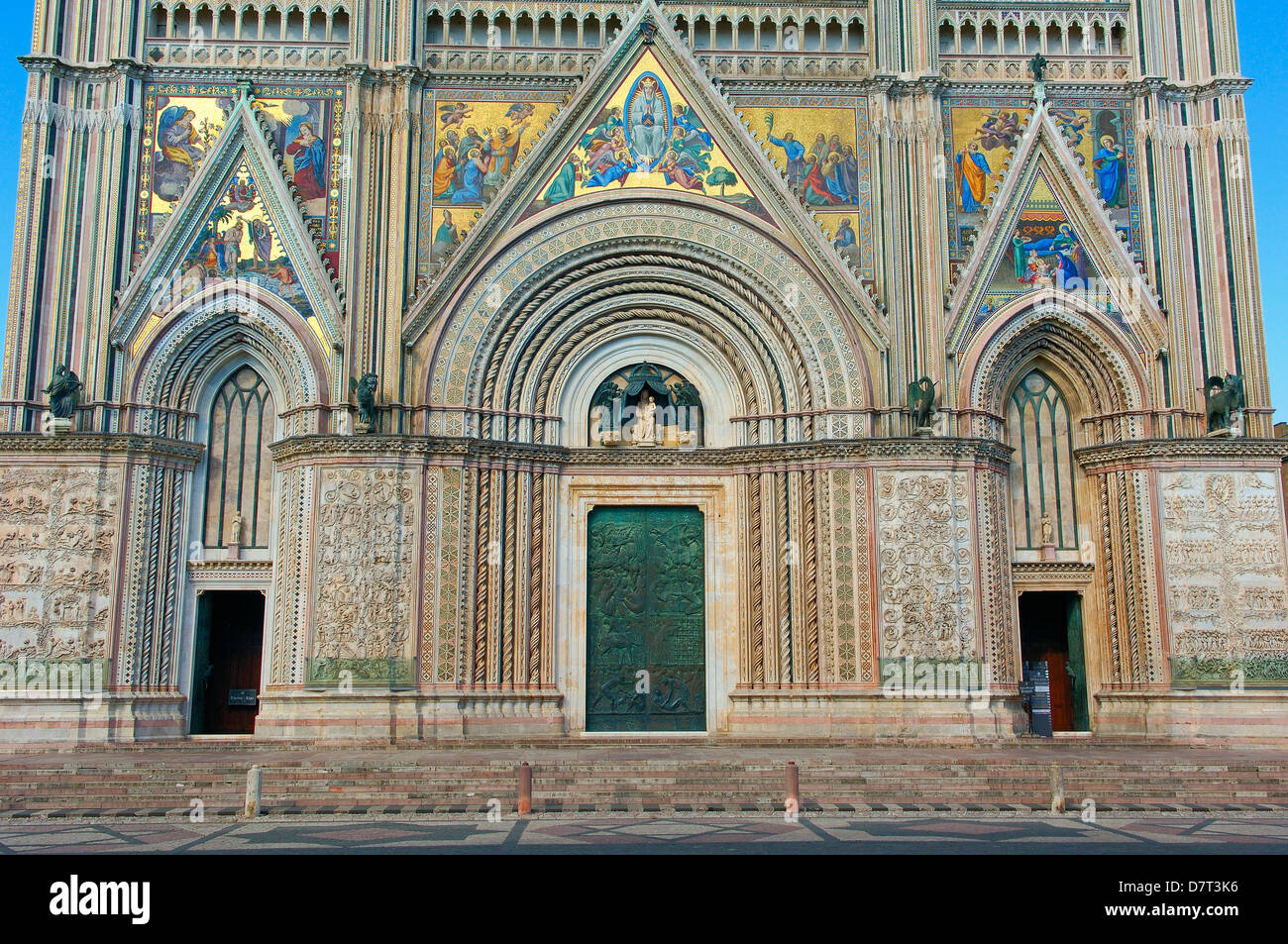 Orvieto, Cattedrale, il Duomo di Santa Maria Assunta, Provincia di Terni, Umbria, Italia, Europa Foto Stock