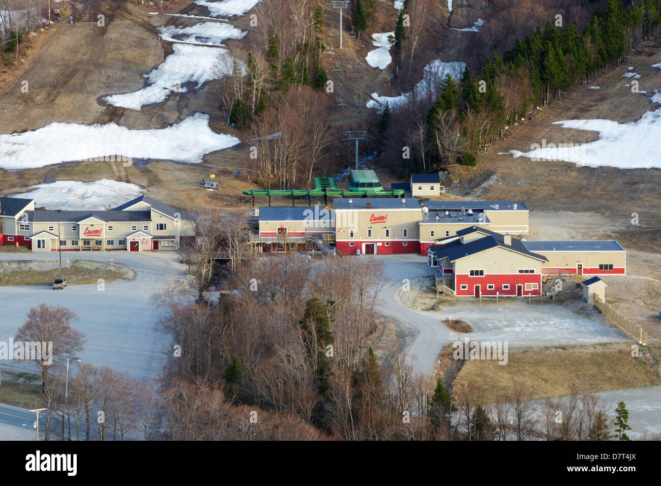 Cannon Mountain Ski Area in Franconia, New Hampshire USA Foto Stock