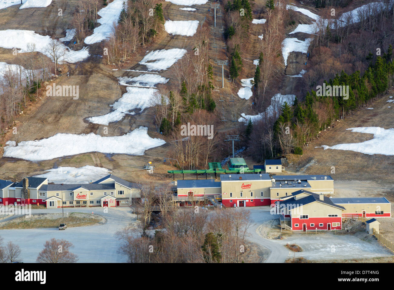 Cannon Mountain Ski Area in Franconia, New Hampshire USA Foto Stock