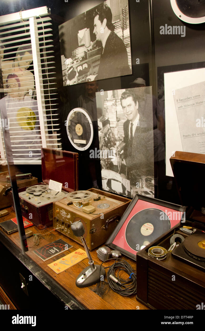 Tennessee Memphis. Sun Studio. Sun Records memorabilia. Foto Stock