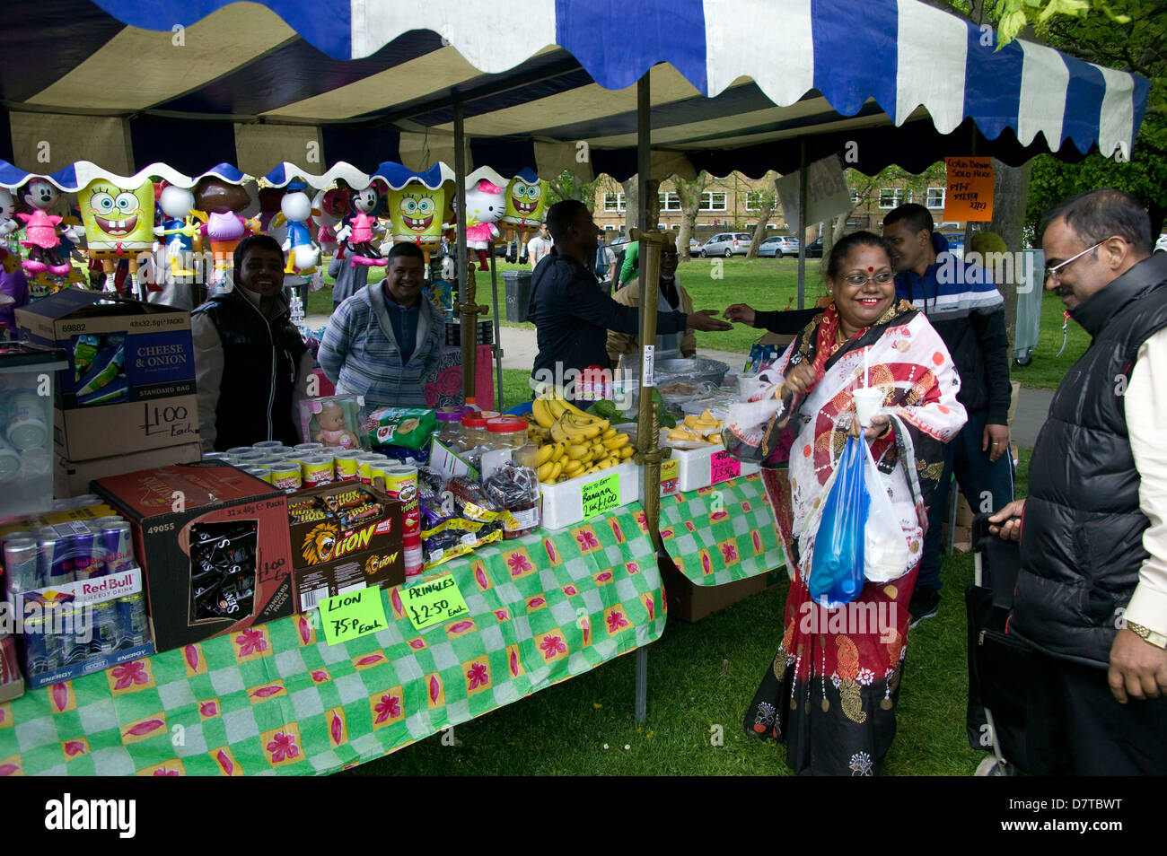 Tradizionale Indiano Bengali Baishakhi Mela Victoria Park Bow est di Londra Foto Stock