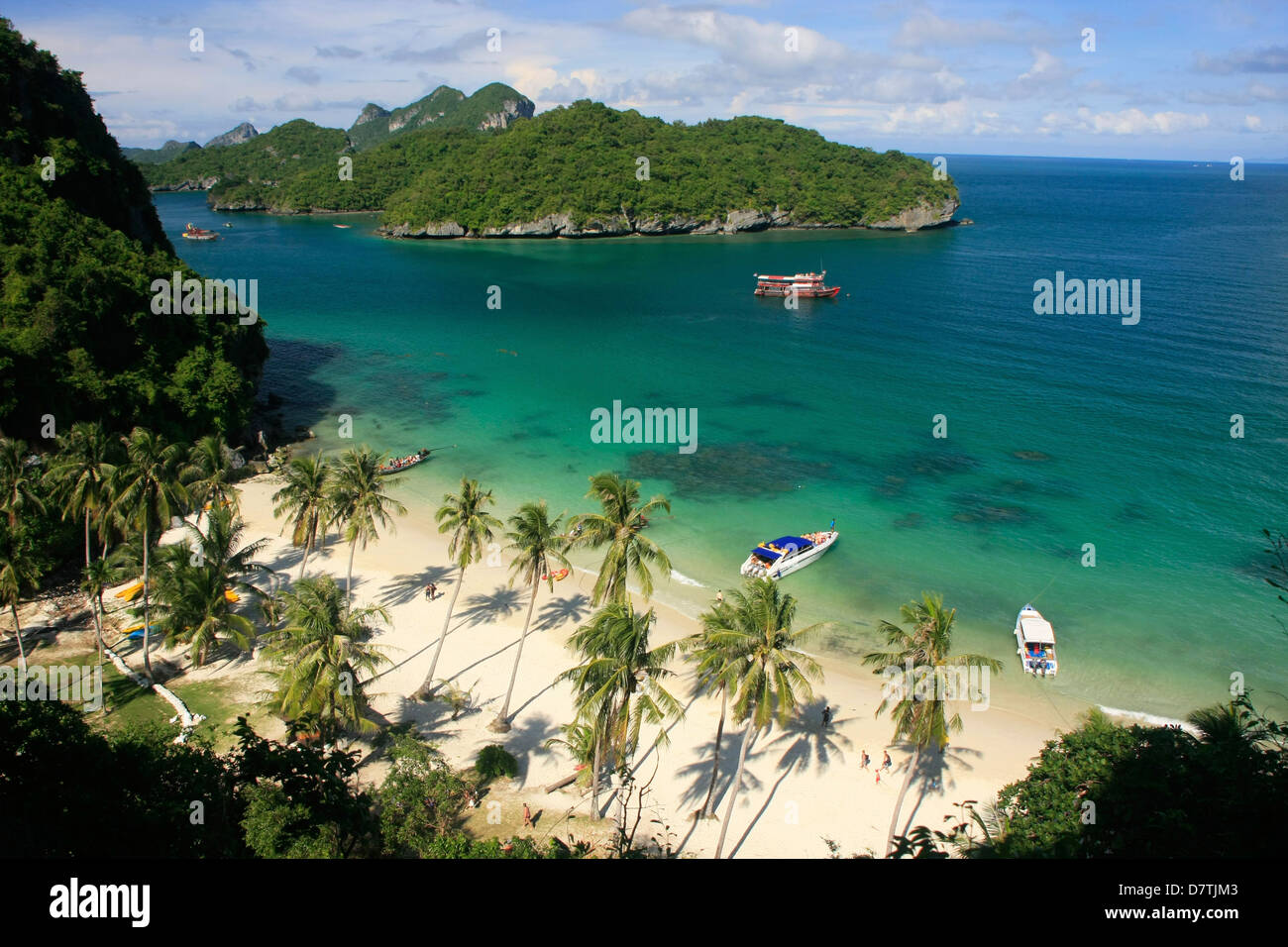 Koh Wua Talab isola, Ang Thong National Marine Park, Thailandia Foto Stock
