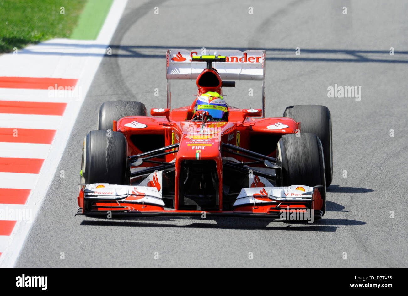 Montmelo, Spagna. Il 12 maggio 2013. Felipe Massa (BRA), Ferrari F138 durante il Gran Premio di Formula Uno di Spagna sul Circuito de Catalunya race track a Montmelò vicino a Barcellona, SpainCredit: Kolvenbach/Alamy Live News Foto Stock