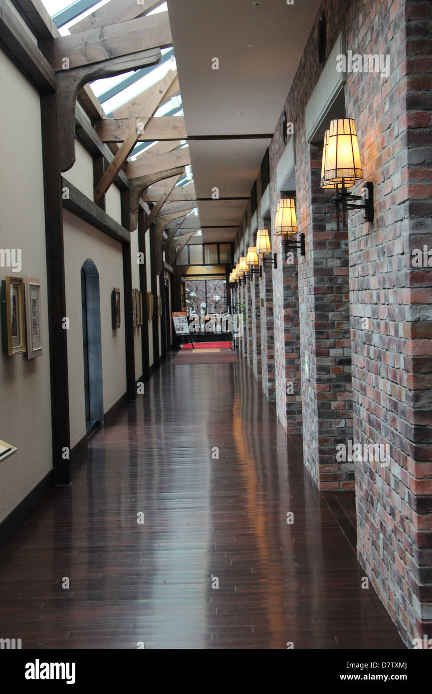 Corridoio dell'Hotel Foto Stock