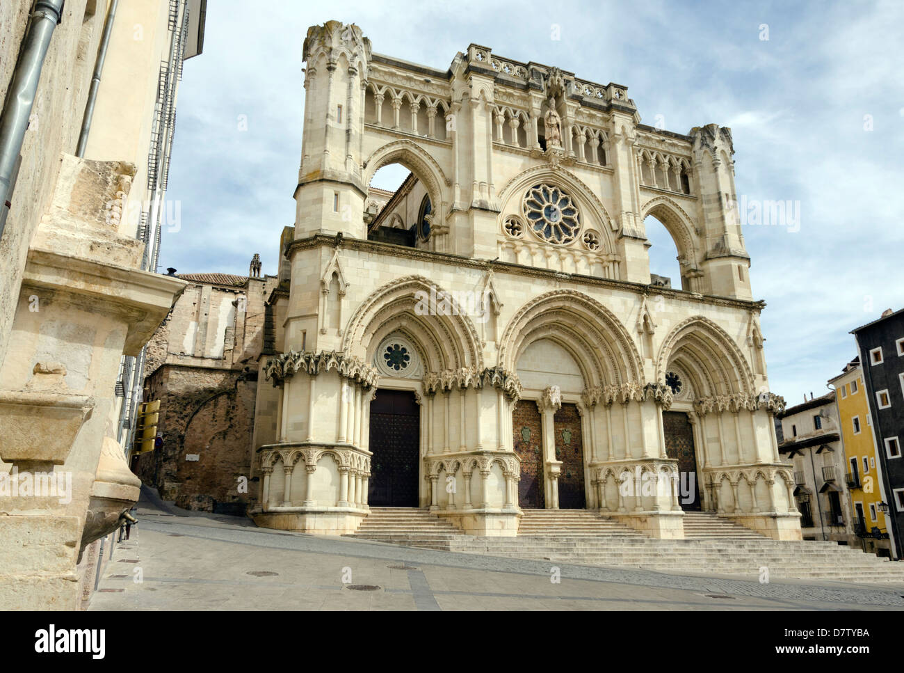 Cattedrale gotica di Cuenca (Basilica di Nostra Signora della Grazia), Castilla La Mancha, in Spagna Foto Stock