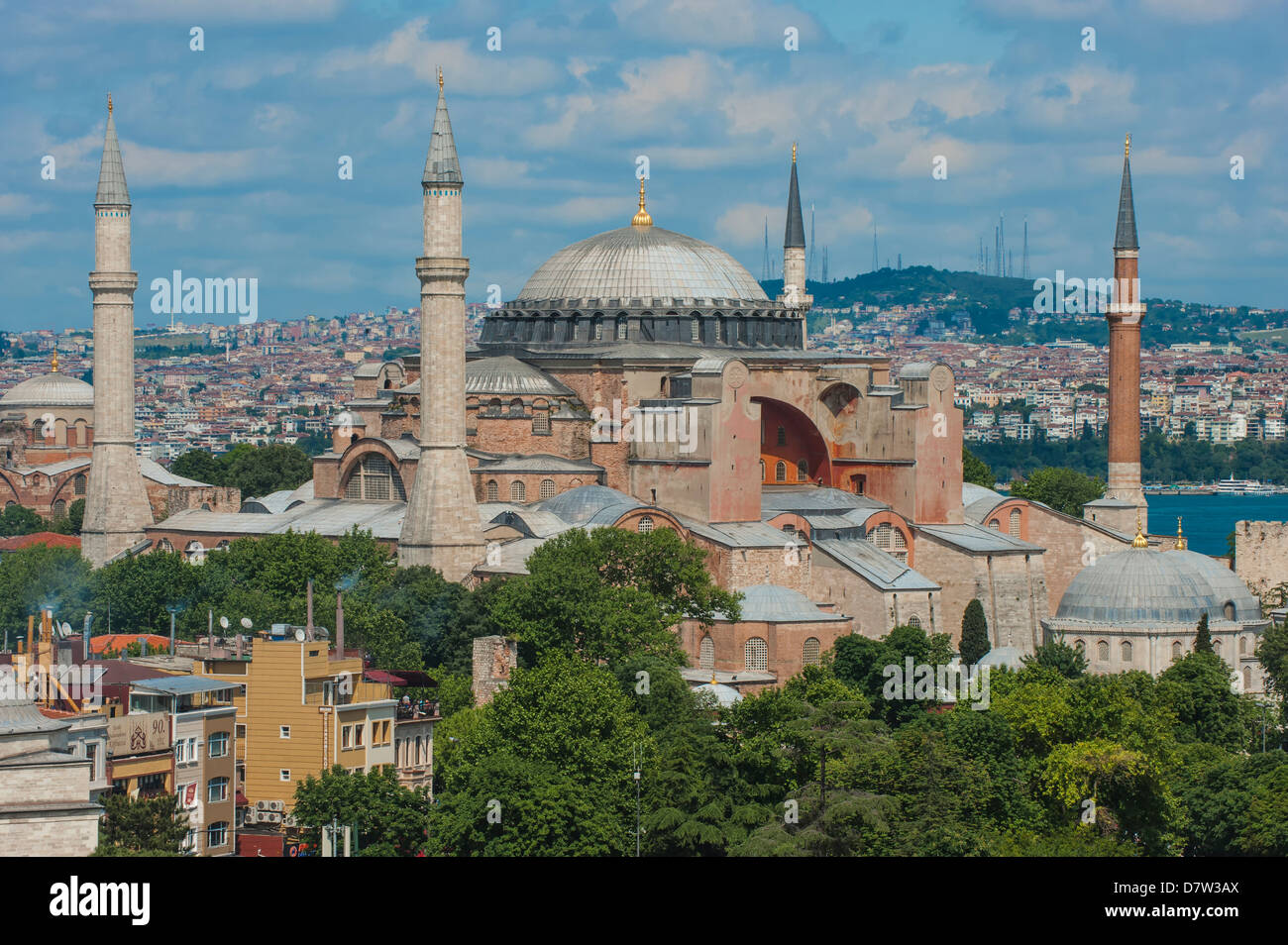 Museo Hagia Sophia, Sito Patrimonio Mondiale dell'UNESCO, Istanbul, Turchia Foto Stock