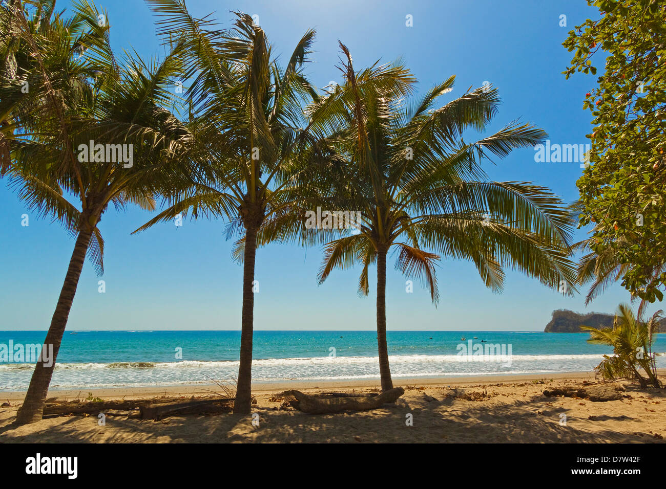 Playa Garza beach, a sud di Nosara en route a Samara; Garza, Nicoya peninsula, provincia di Guanacaste, Costa Rica Foto Stock