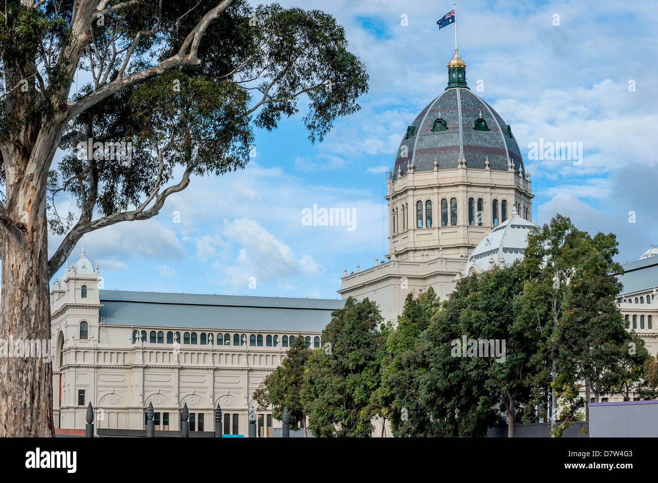 Melbourne la maestosa Royal Exhibition Building. Foto Stock