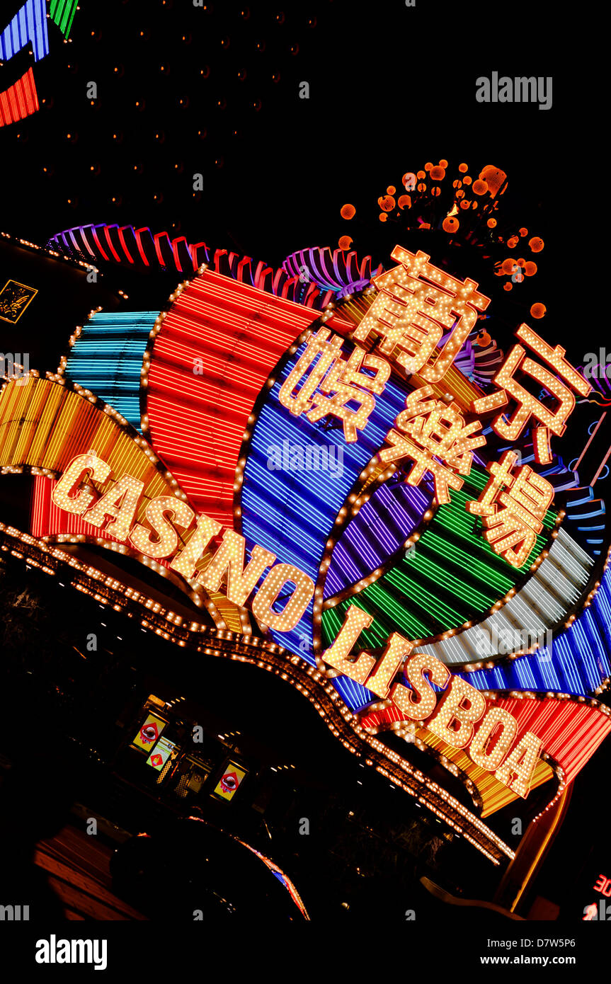 Casino lisboa, Macau, Cina Foto Stock