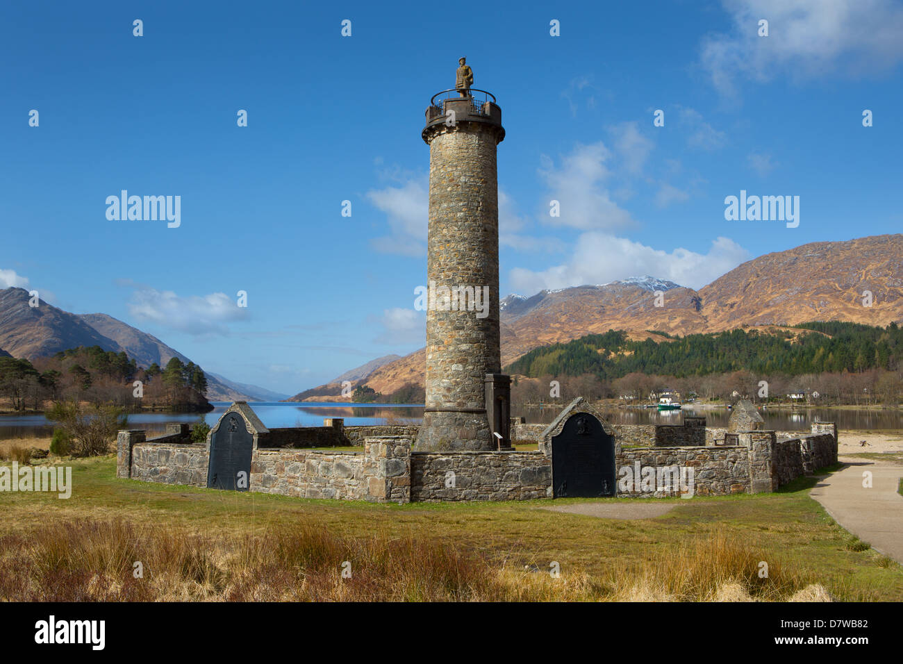 Memoriale giacobita Glenfinnan, Scozia Foto Stock