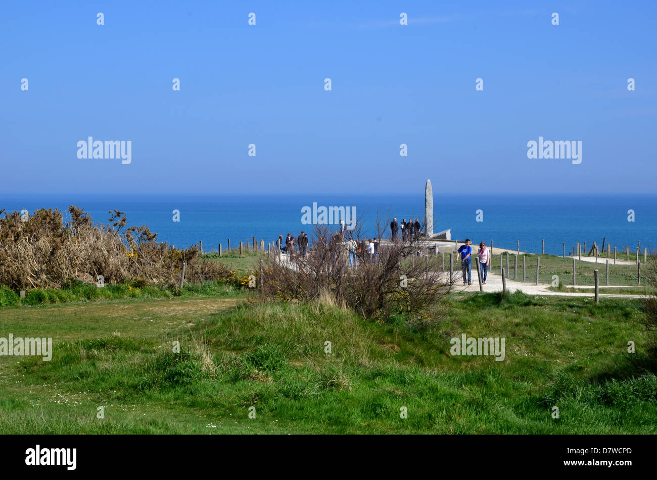 La spiaggia di Omaha, in Normandia, Francia Foto Stock