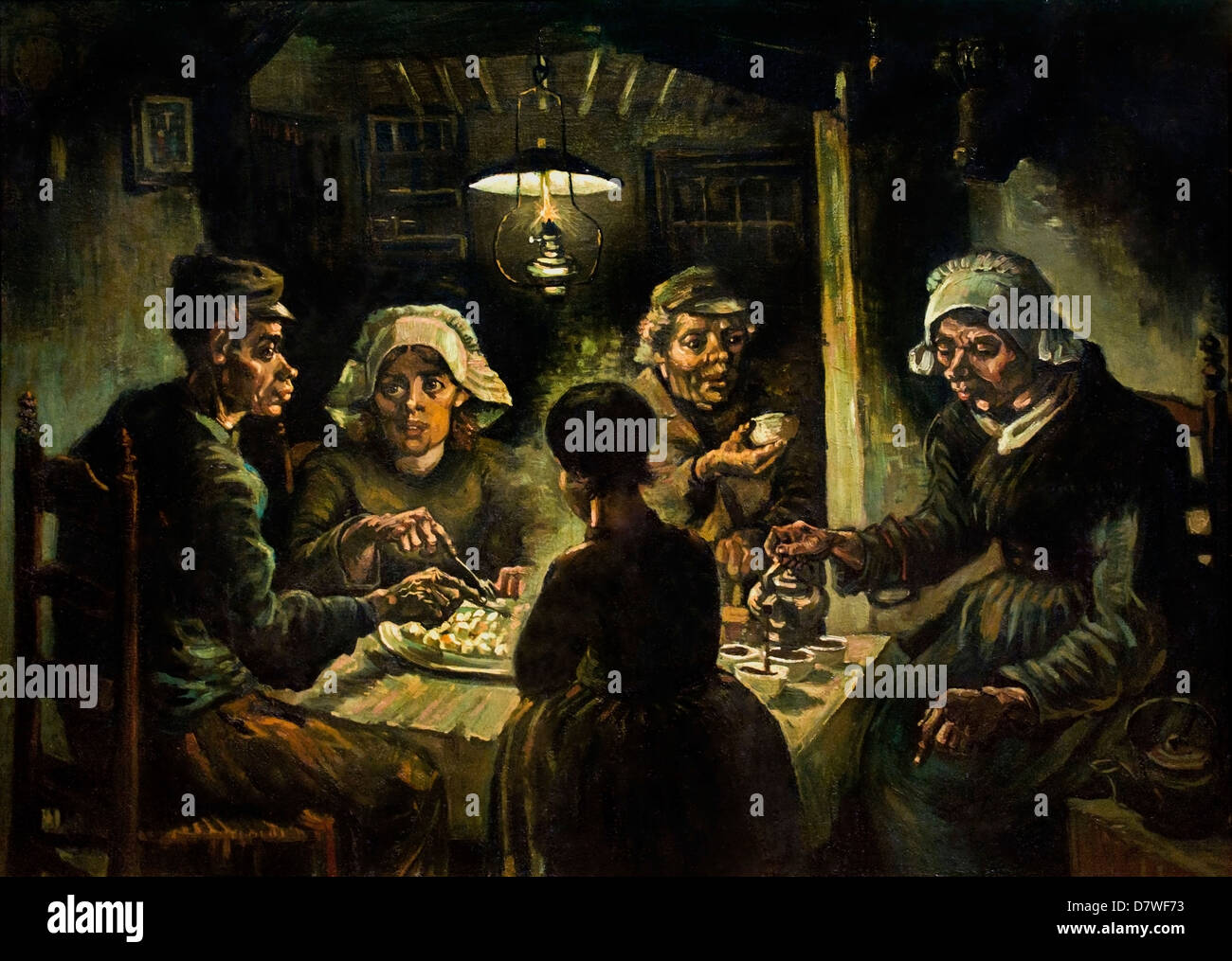 I Mangiatori di patate. 1885. Realismo Vincent van Gogh 1853 - 1890 Paesi Bassi Paesi Bassi Foto Stock