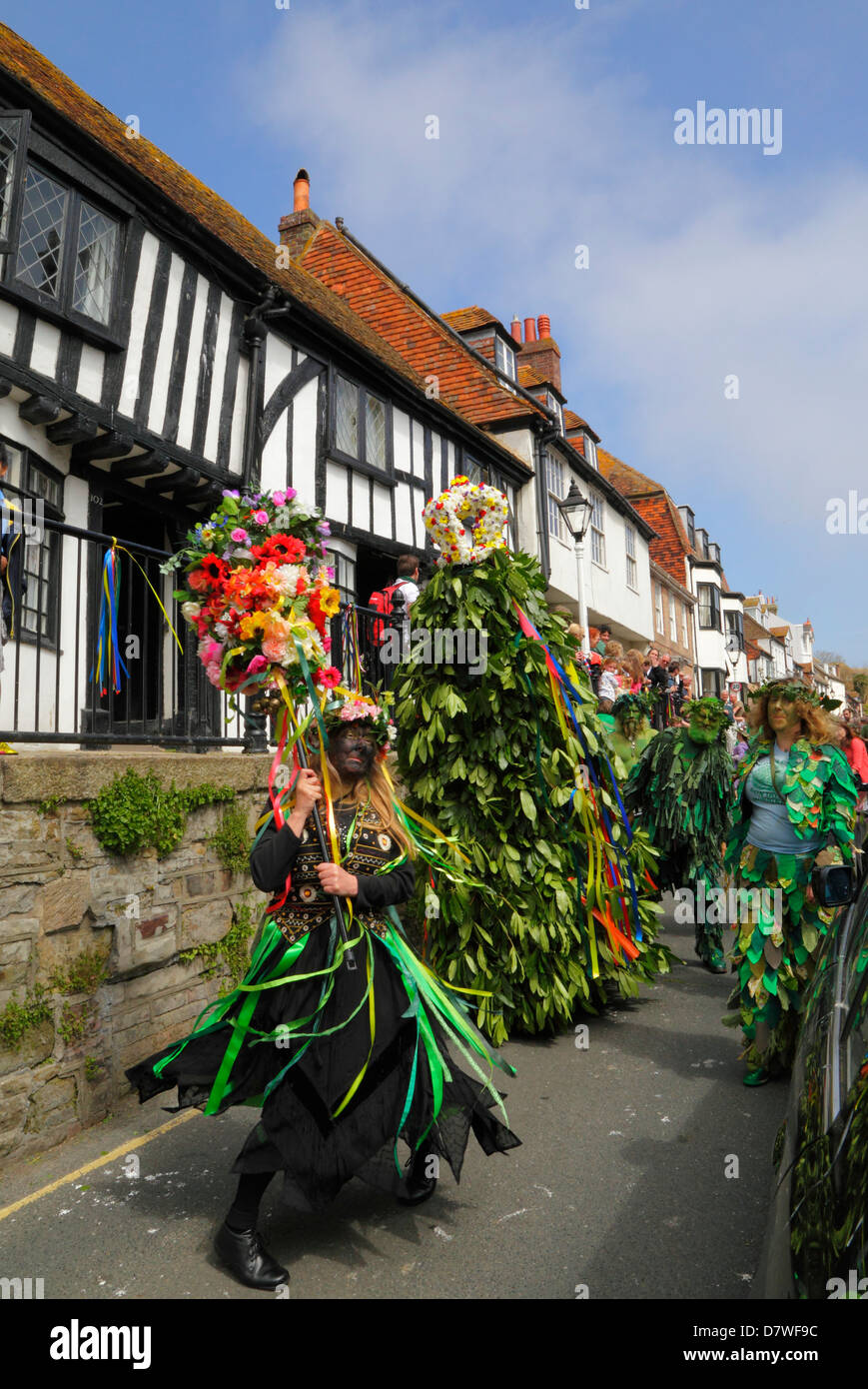 Hastings Jack-in-the-Green Day Parade East Sussex England Regno Unito GB Foto Stock