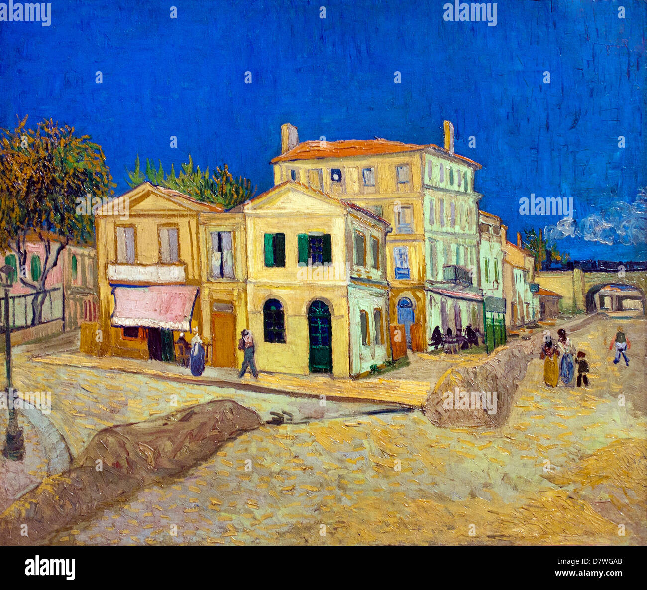 La casa gialla - la strada 1888 Vincent van Gogh 1853 - 1890 Olanda Post Impressionismo Foto Stock