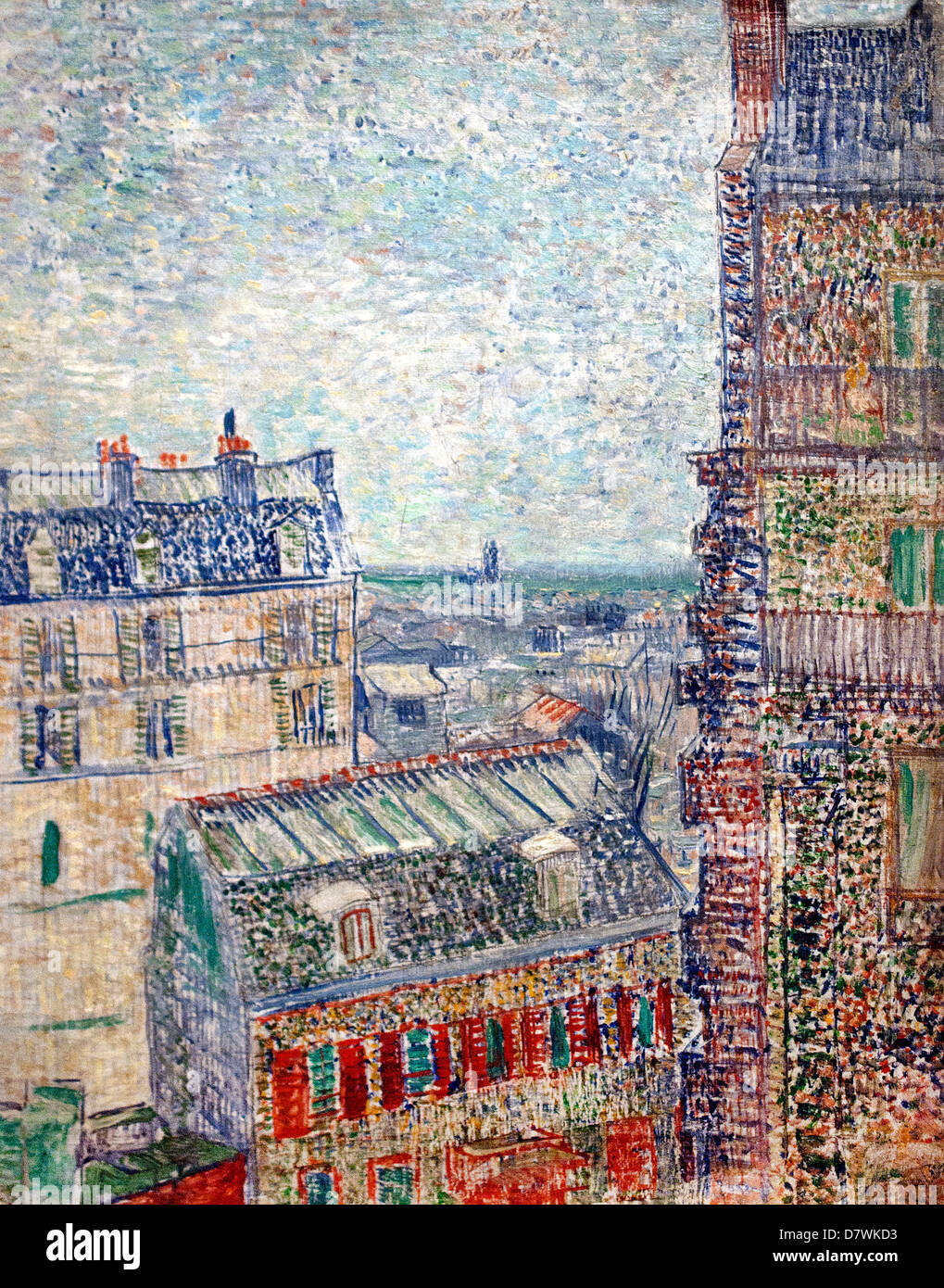 Vista di Parigi dalla Vincent's Camera in Rue Lepic 1887 Vincent van Gogh 1853 - 1890 Paesi Bassi olandese Post Impressionismo Foto Stock