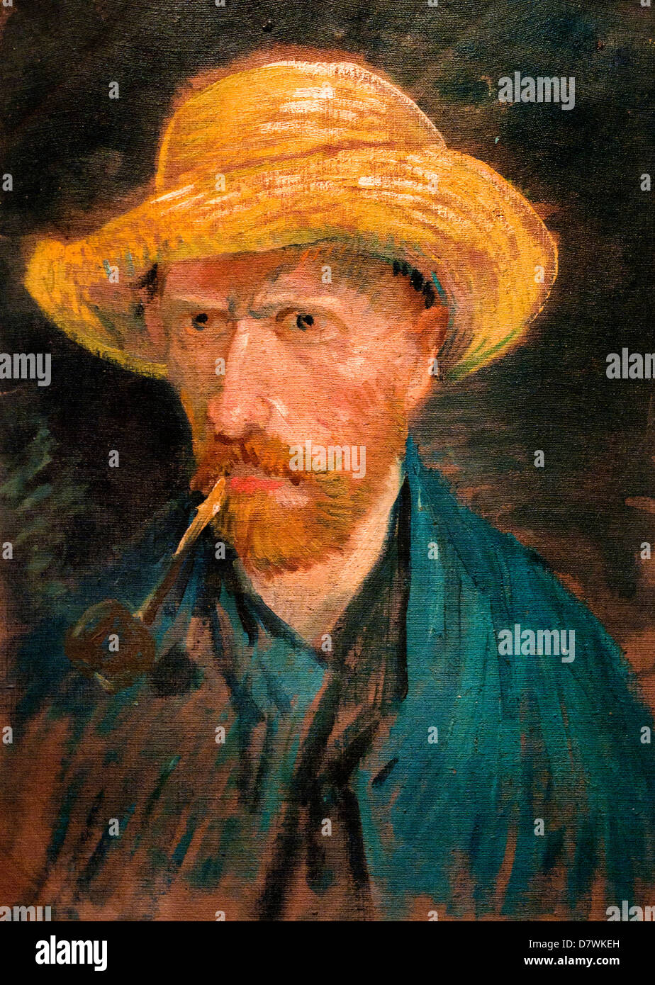 Ritratto Di Auto 1887 Vincent van Gogh 1853 - 1890 Paesi Bassi olandese Post Impressionismo Foto Stock