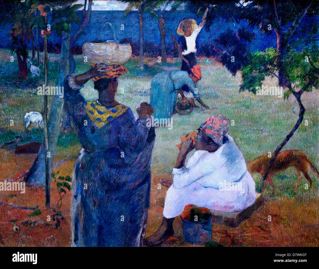 Tra i manghi a Martinigue 1887 Paul Gauguin 1848-1903 Francia - Francese Foto Stock