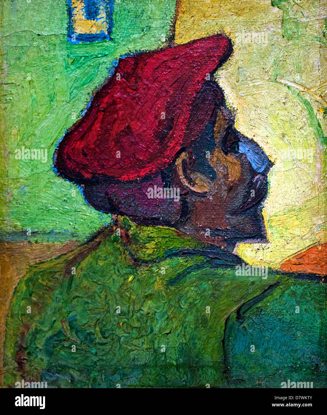 Paul Gauguin uomo in un berretto rosso 1888 Paul Gauguin Francia - Francese Foto Stock