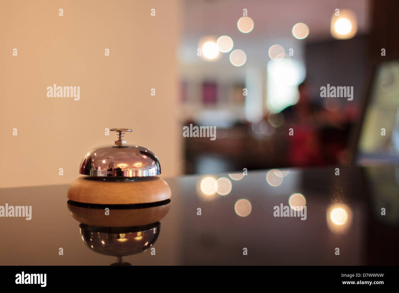 Una campana di servizio di un hotel Foto Stock