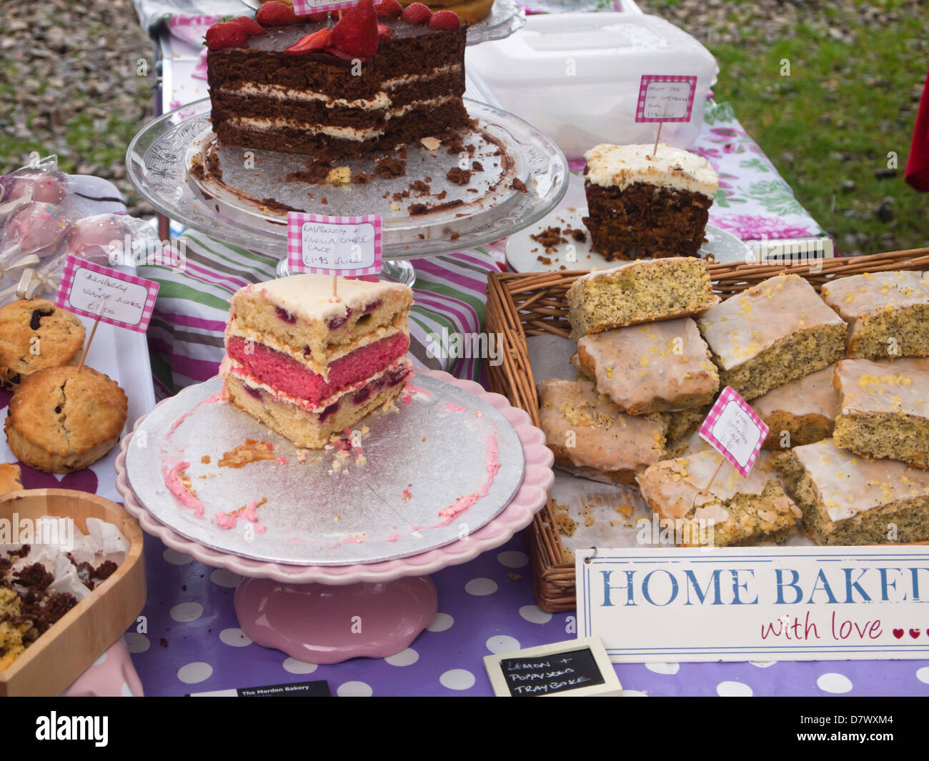 Home dolce da forno in stallo Foto Stock