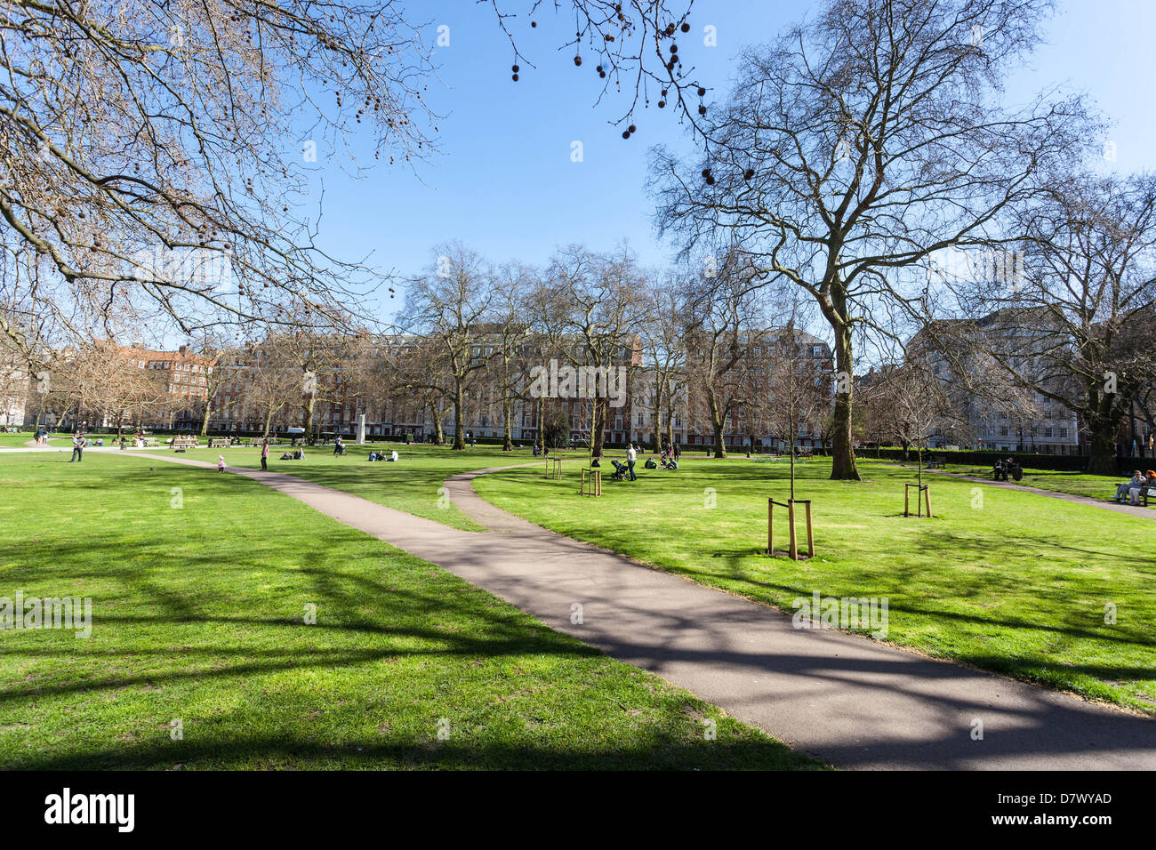 Grosvenor Square Garden, Londra, Inghilterra, Regno Unito Foto Stock