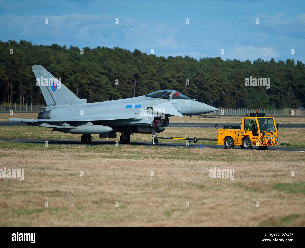 Eurofighter Typhoon EH FGR4 RAF n. 6 Sqn Leuchars. La Scozia. SCO 9095 Foto Stock