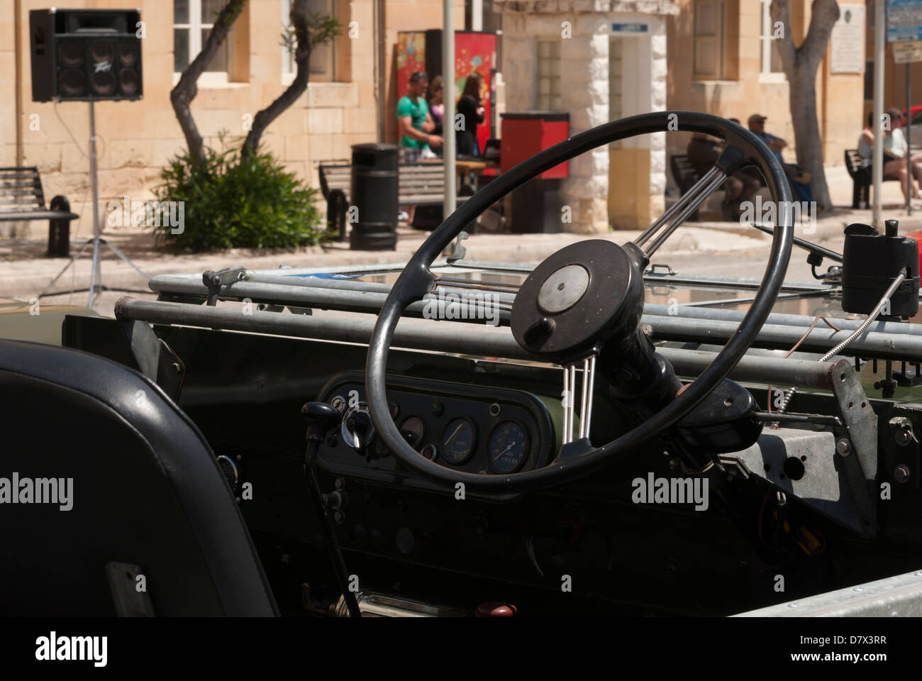 Classic Landrover Foto Stock