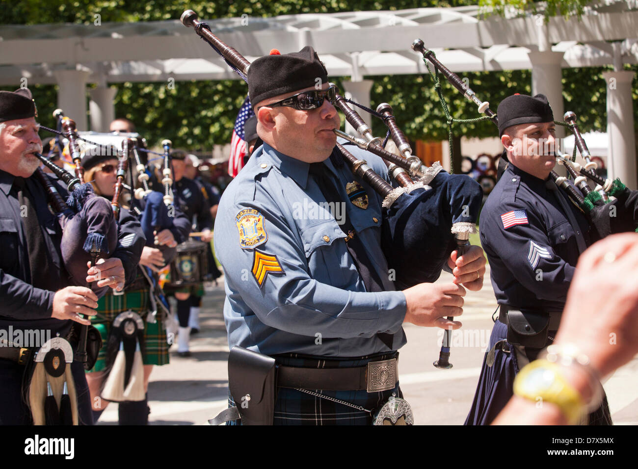 Diritto nazionale i funzionari di polizia Memorial durante la settimana di polizia - Washington DC, Stati Uniti d'America Foto Stock