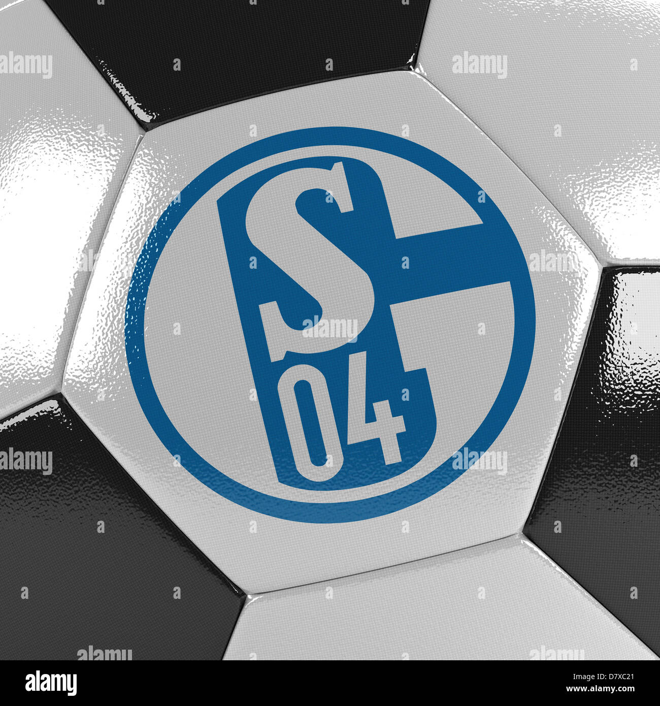 FC Schalke 04 Pallone da calcio Foto Stock