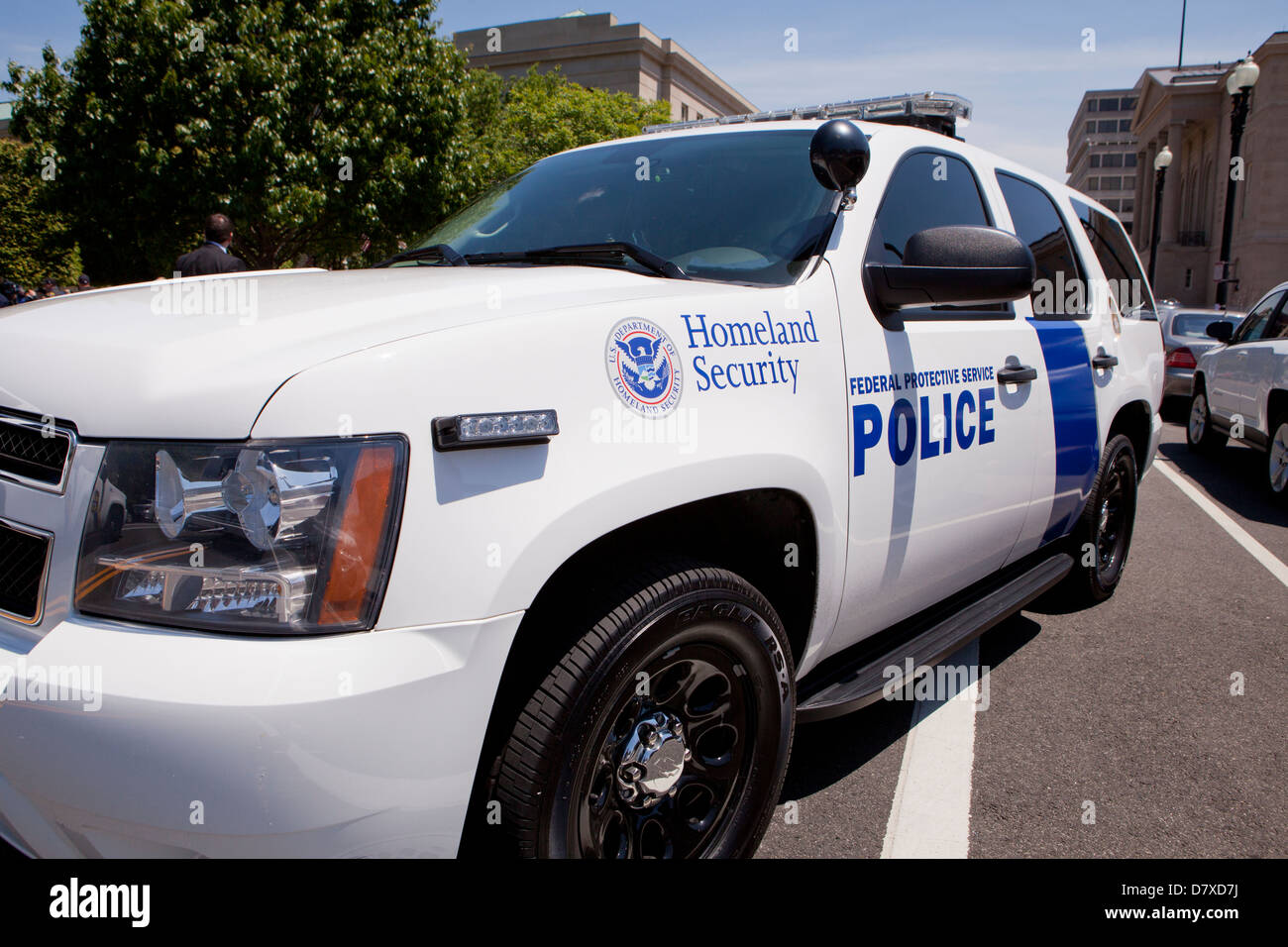 Homeland Security auto della polizia - Washington DC, Stati Uniti d'America Foto Stock