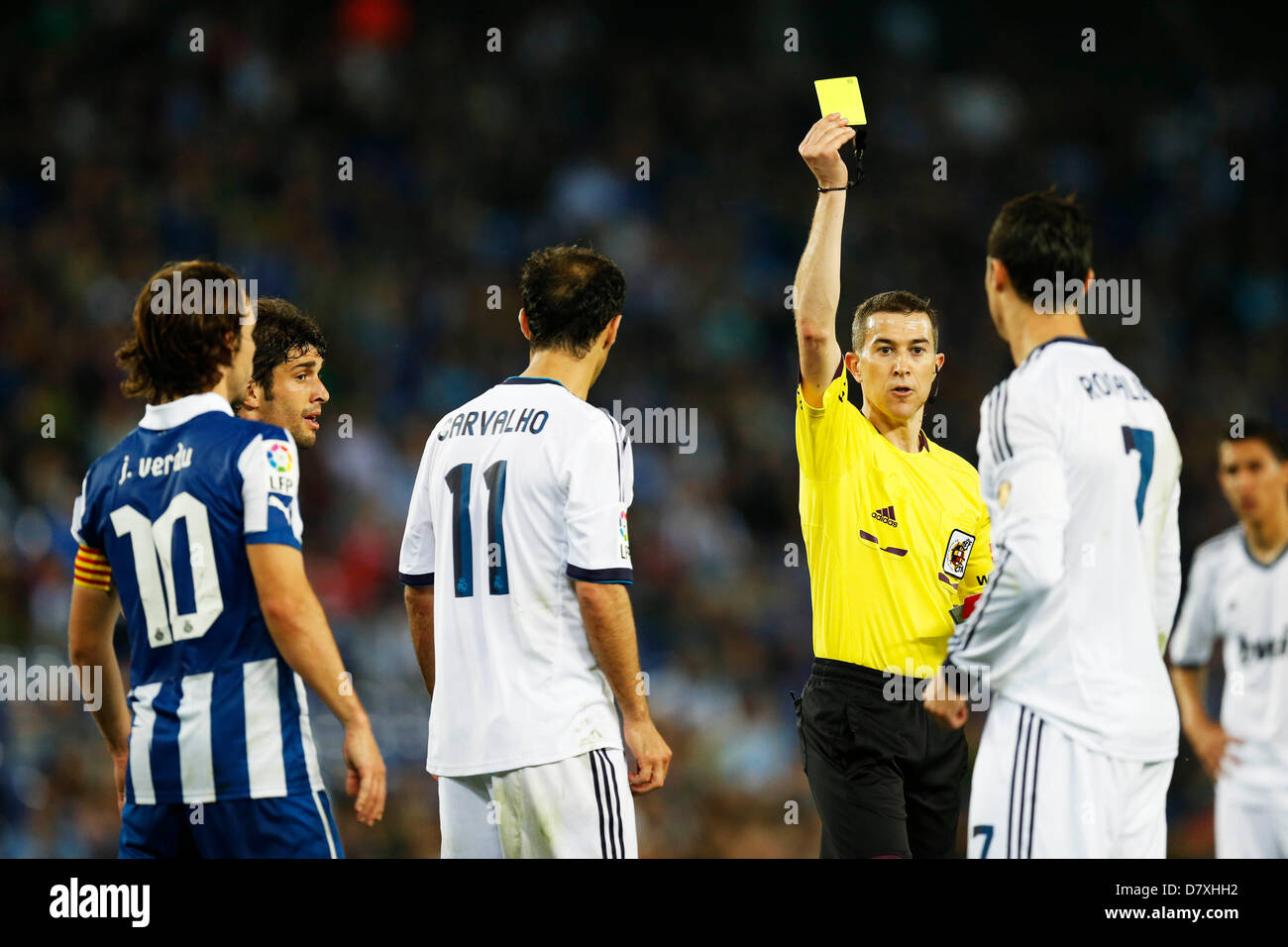 Iglesias Villanueva (Referente), 11 maggio 2013 - Calcio : spagnolo "Liga Española" corrispondono betweena RCD Espanyol 1-1 Real Madrid a Cornella-El Prat stadium di Cornella Llobregat, Spagna. (Foto di D.Nakashima/AFLO) Foto Stock