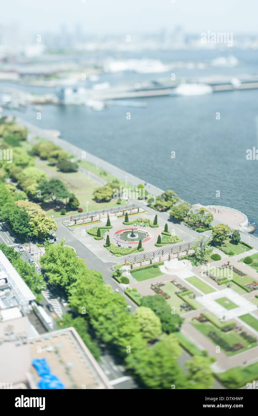 Città di Yokohama, nella prefettura di Kanagawa Foto Stock