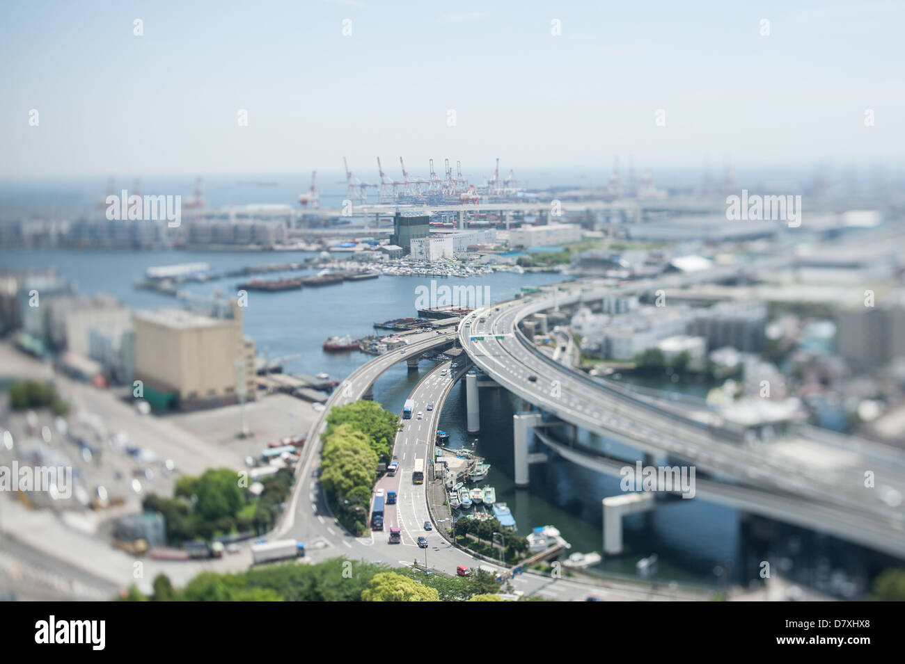 Città di Yokohama, nella prefettura di Kanagawa Foto Stock