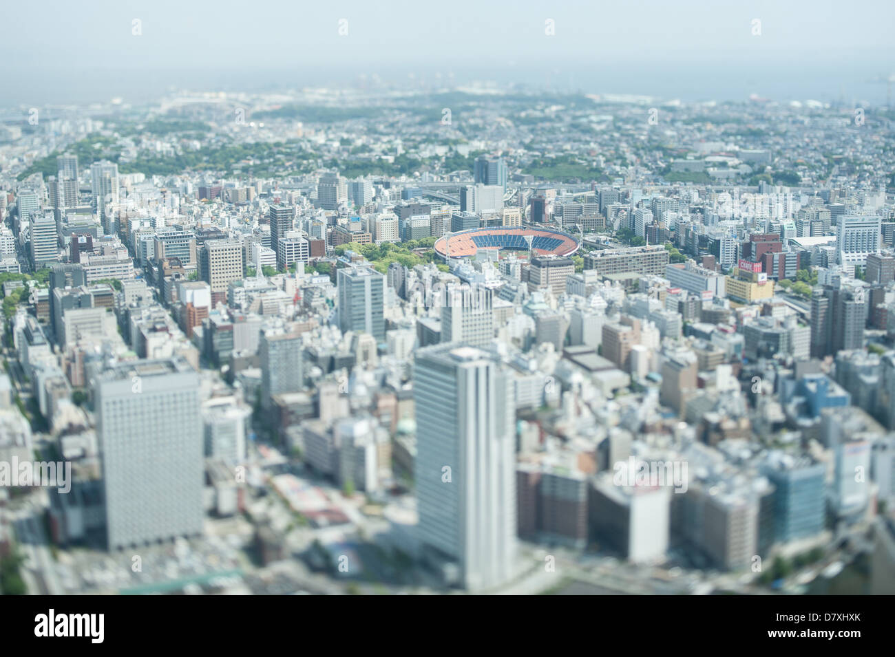 Città di Yokohama, nella prefettura di Kanagawa Foto Stock