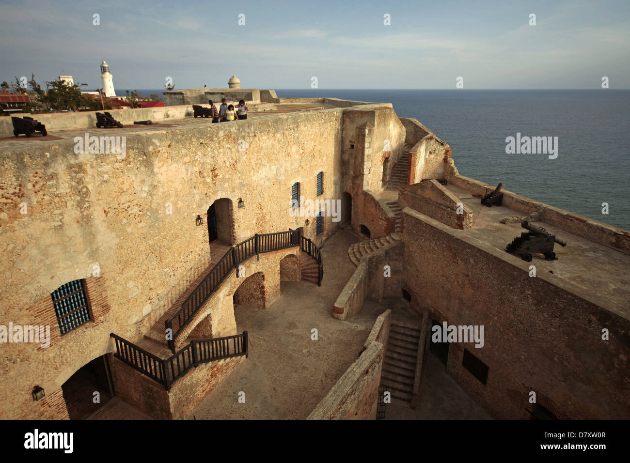 La fortezza di Castillo de San Pedro de la Roca o Castillo del Morro vicino a Santiago de Cuba, Cuba, Caraibi Foto Stock