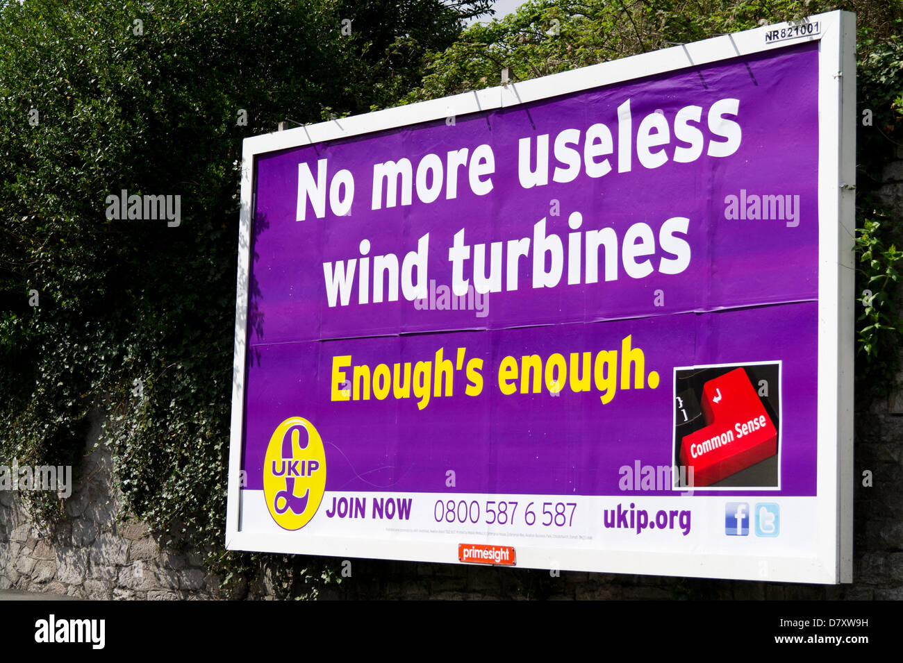 Il UKIP affissioni poster Foto Stock