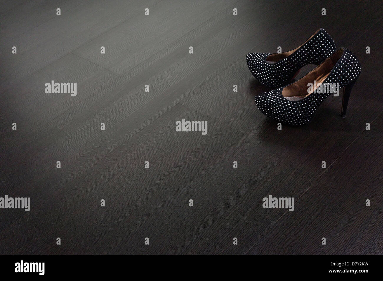 La texture del pavimento in legno con spazio vuoto per inserire testo o foto su di esso Foto Stock