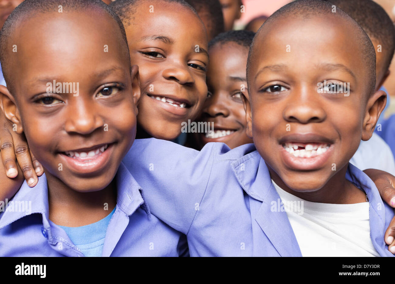 Gli studenti insieme sorridente Foto Stock