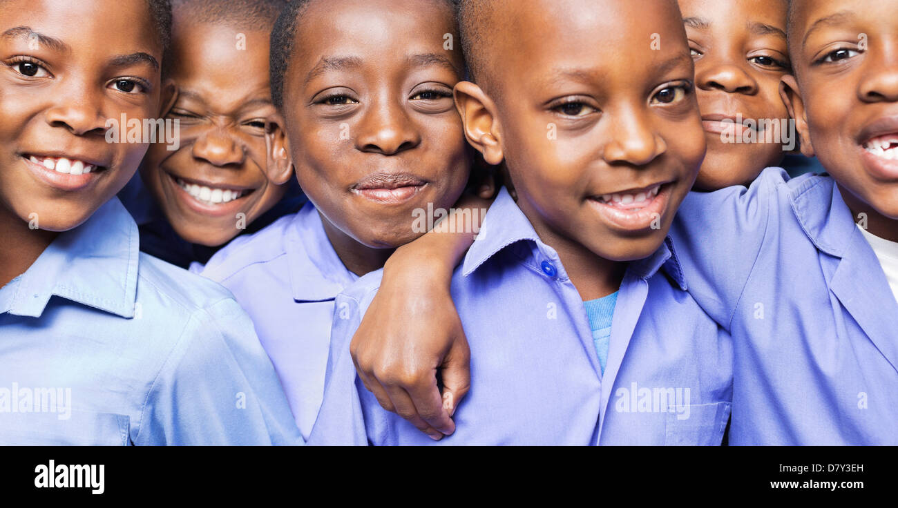 Gli studenti insieme sorridente Foto Stock