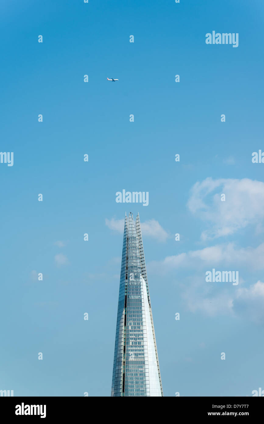 La Shard, 309.6 metri (1.016 ft) alta, è l'edificio più alto d'Europa. Foto Stock